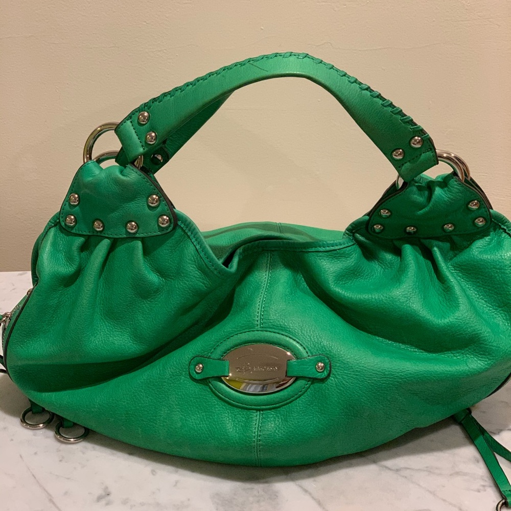 Leather Slouch Handbag